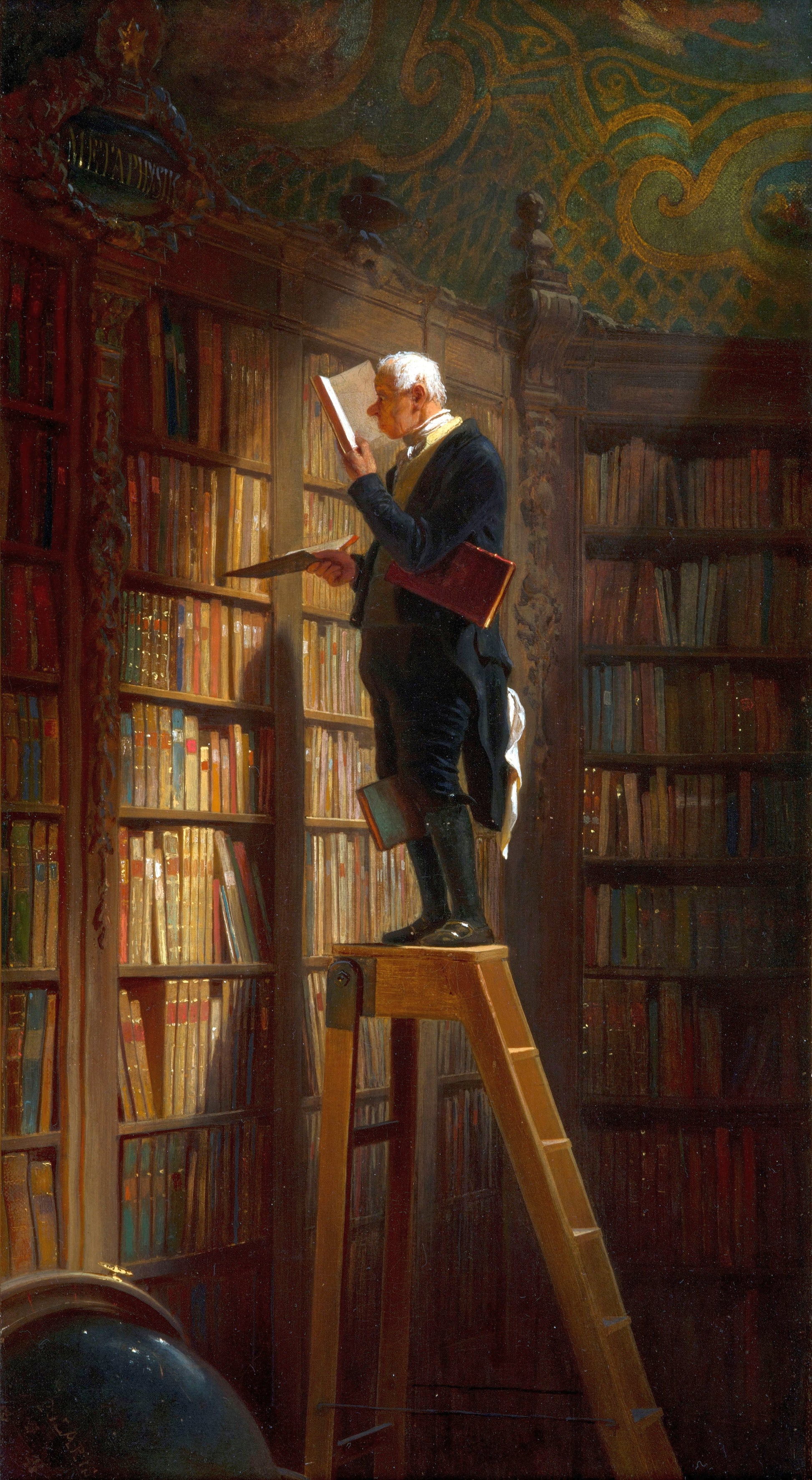 De Bibliotheekrat - Carl Spitzweg