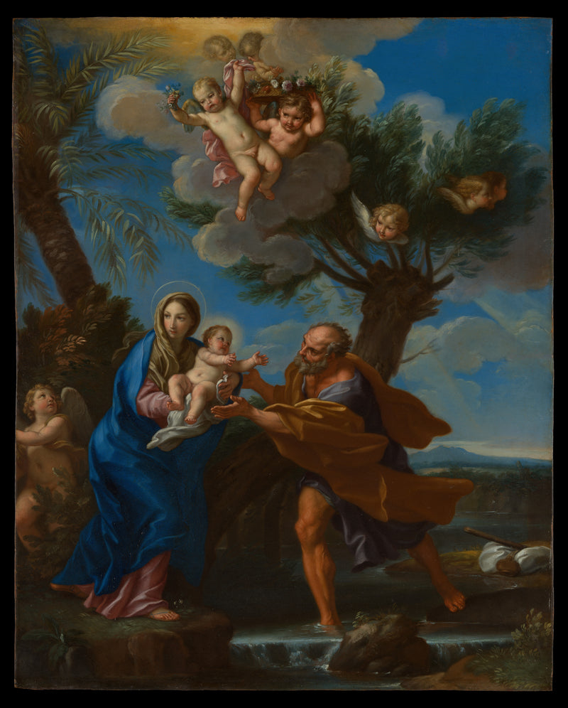 La fuite en Égypte - Carlo Maratta