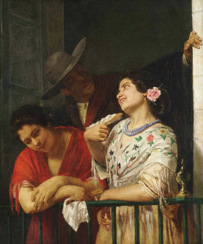 Reproduction du tableau « Sur le balcon - Mary Cassatt » par Alpha Reproduction en peinture à l’huile