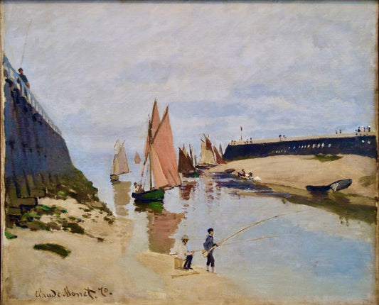 "De haven van Trouville" – Claude Monet (1870)