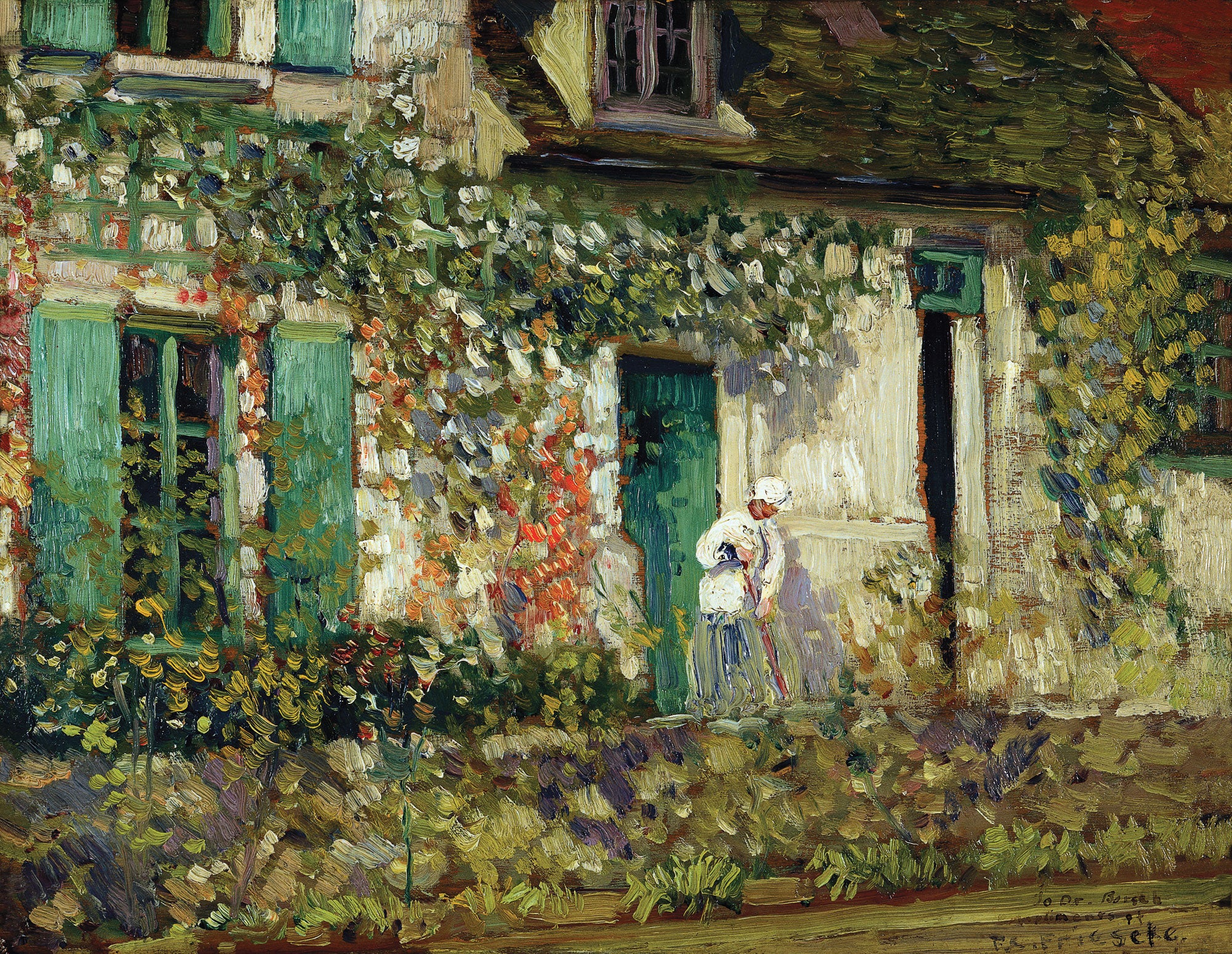 La maison de Giverny - Frederick Carl Frieseke - Alpha Reproduction