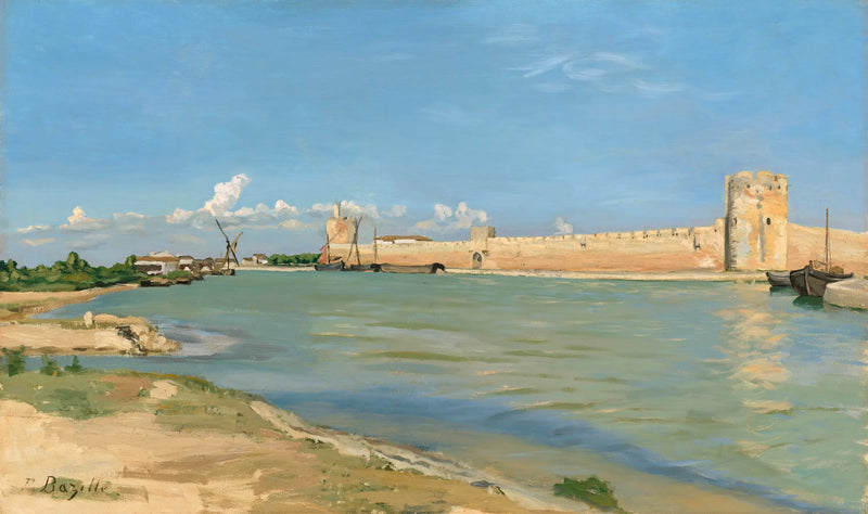 de vestingwerken van Aigues-Mortes - Frédéric Bazille
