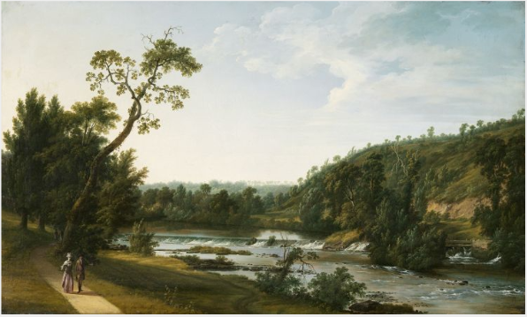 La Liffey dans le domaine de Lucan House, Thomas Roberts, 1774