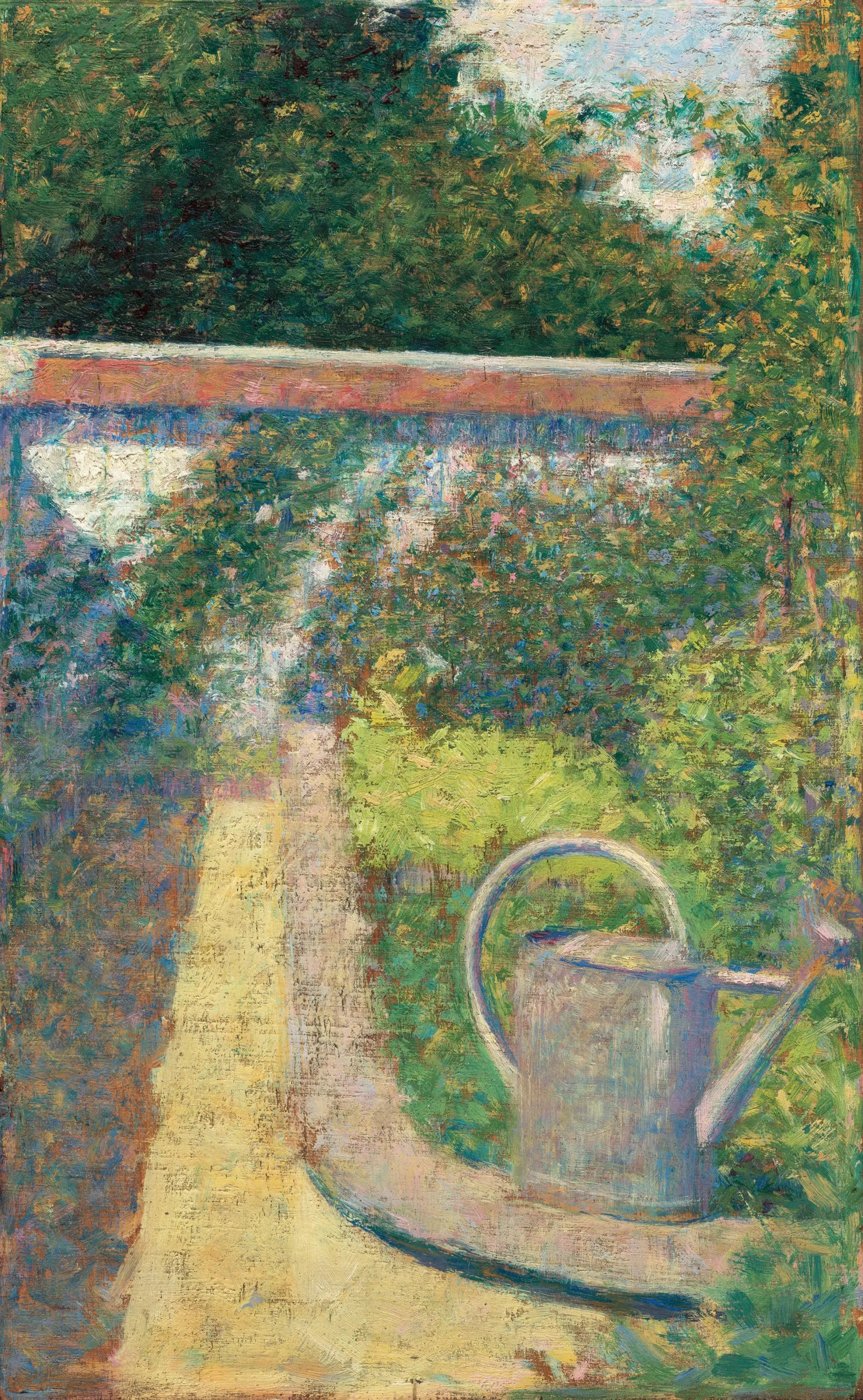 Reproduction du tableau « L'Arrosoir - Jardin du Raincy - Georges Seurat » par Alpha Reproduction en peinture à l’huile
