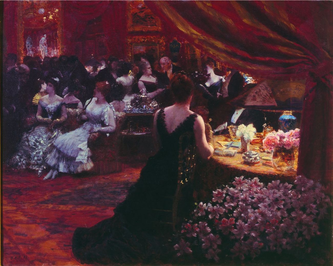 Le salon de la princesse Mathilde Bonaparte - Giuseppe De Nittis - Alpha Reproduction
