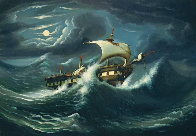 Fregat in de storm - Thomas Chambers