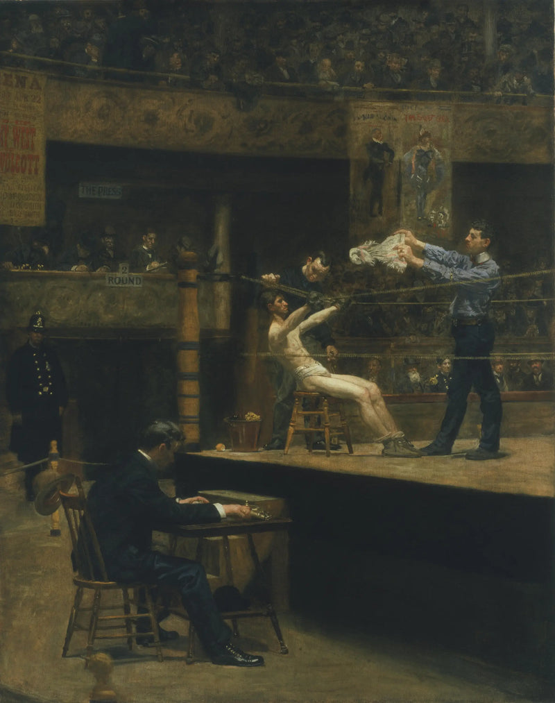 Tussen de rondes - Thomas Eakins

Source:
Entre les rounds - Thomas Eakins