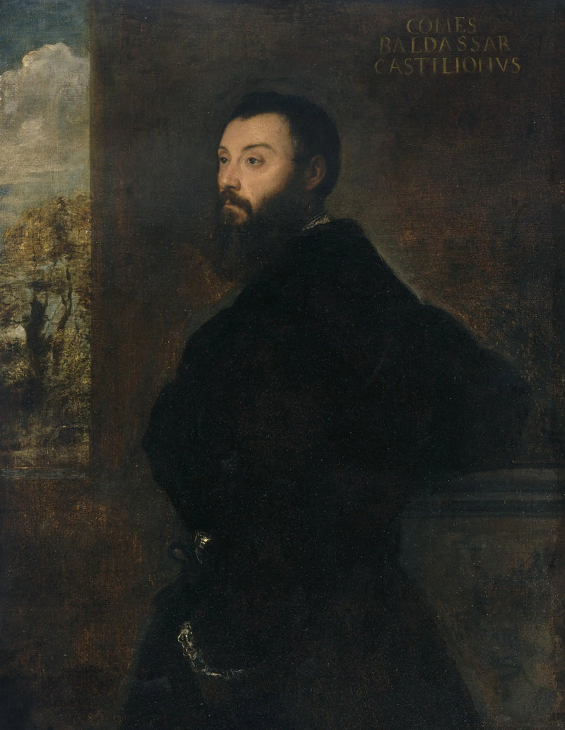Portret van Baldassare Castiglione - Titian