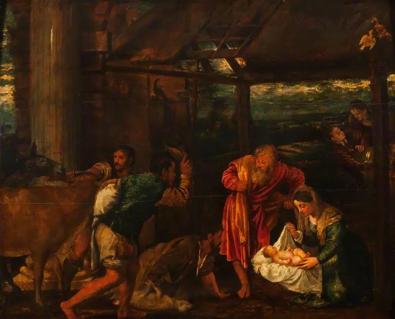 De Aanbidding van de herders - Titian