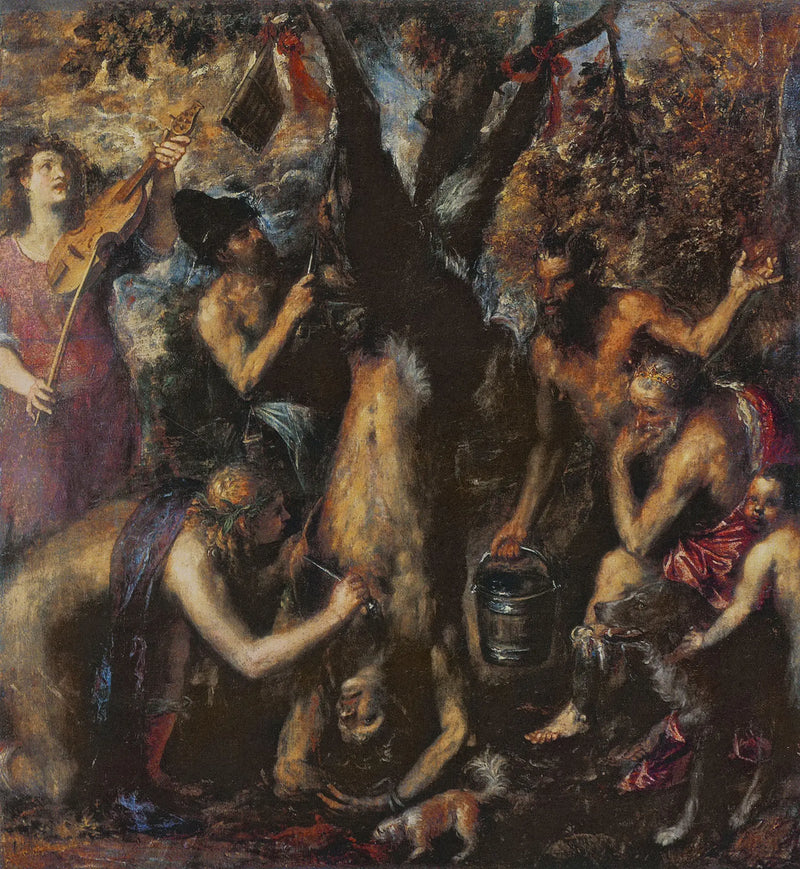 De Marteling van Marsyas - Titiaan