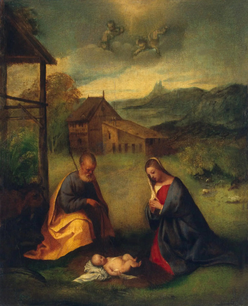 Aanbidding van het Kind - Titian