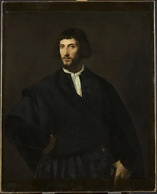Portret van een man, hand op de taille - Titian