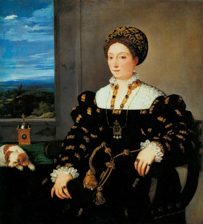 Portret van Eleonora Gonzaga della Rovere - Titian