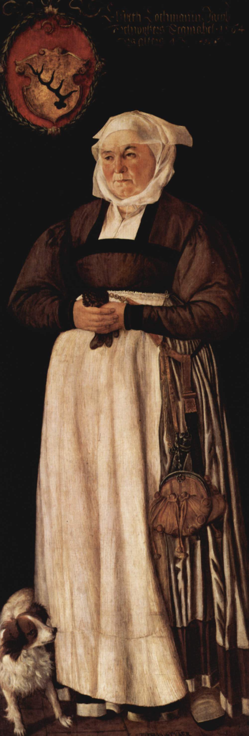 Portrait d’Elsbeth Lochmann, Tobias Stimmer, 1564, Huile sur toile