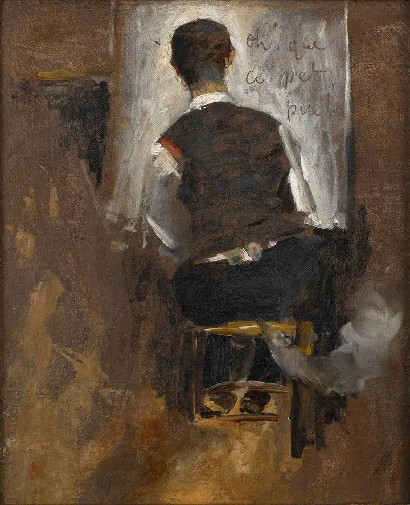 Zelfportret van twee - Henri de Toulouse-Lautrec