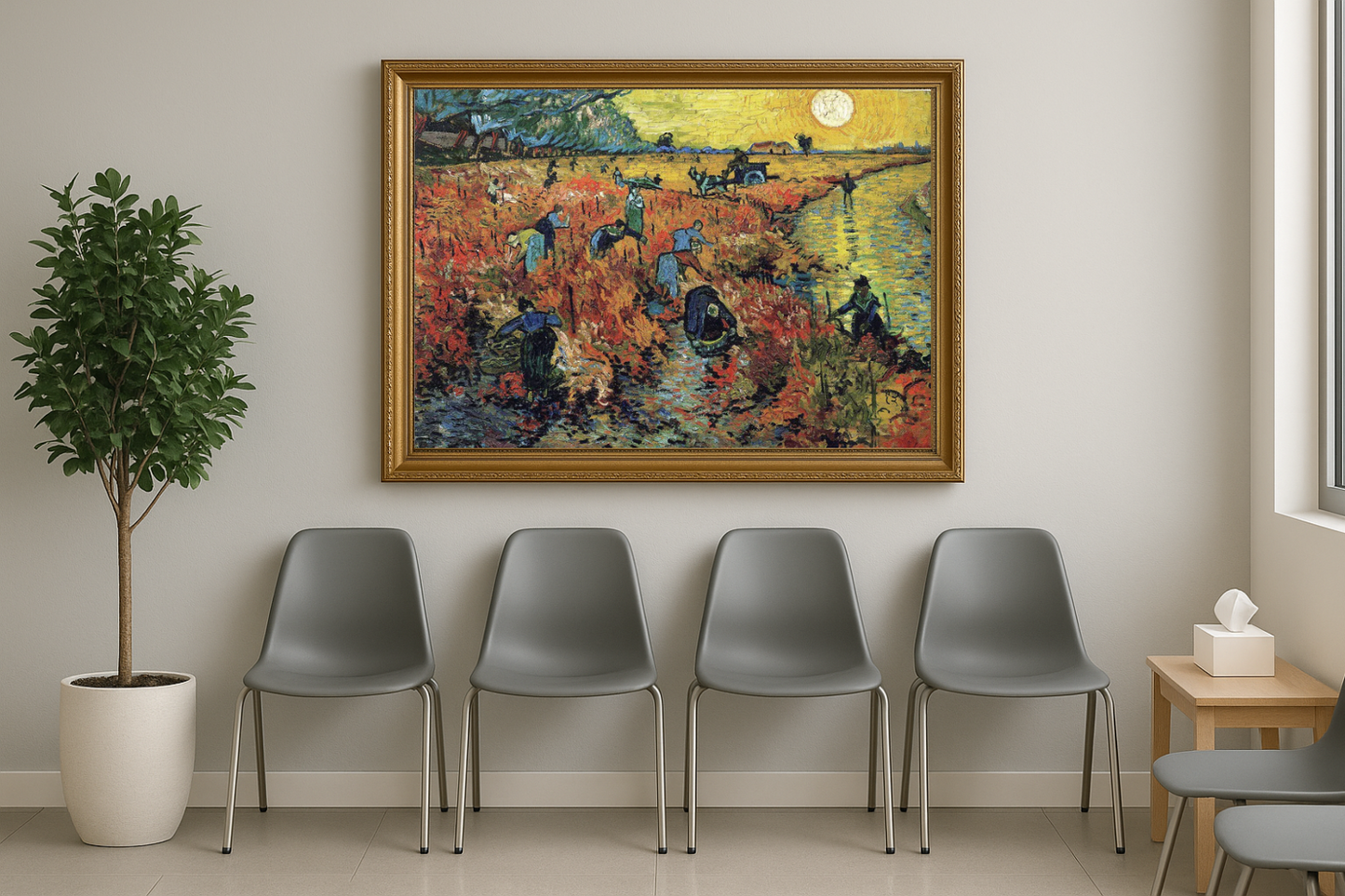 🖼️ De Rode Wijnstok – Vincent van Gogh (1888)