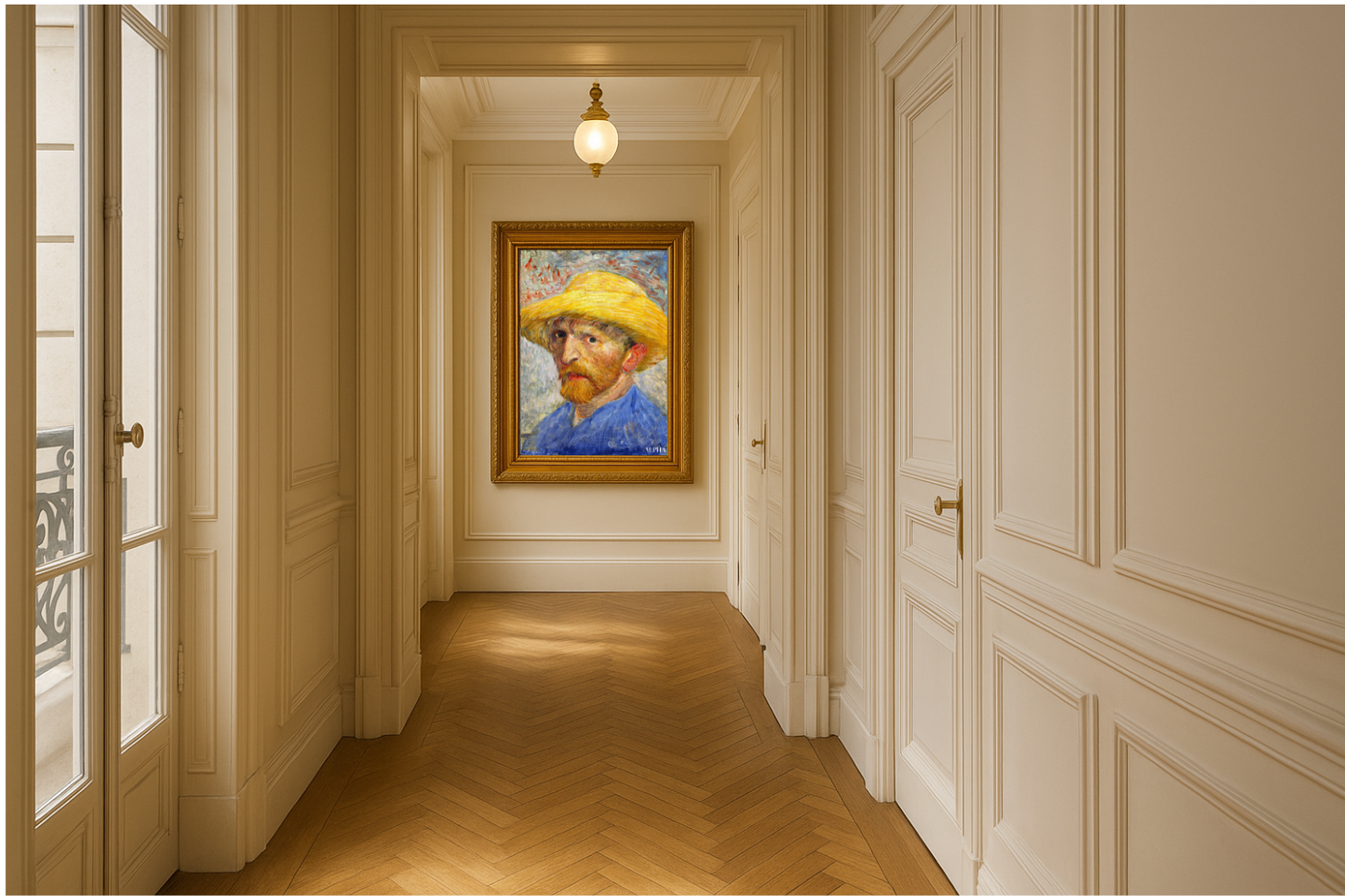 Zelfportret met strohoed – Vincent van Gogh (1887)