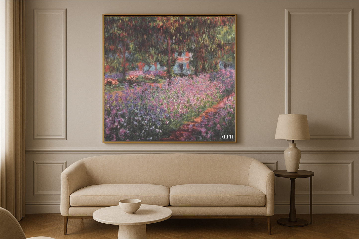 De Tuin van de Kunstenaar in Giverny (Iris) – Claude Monet, rond 1900