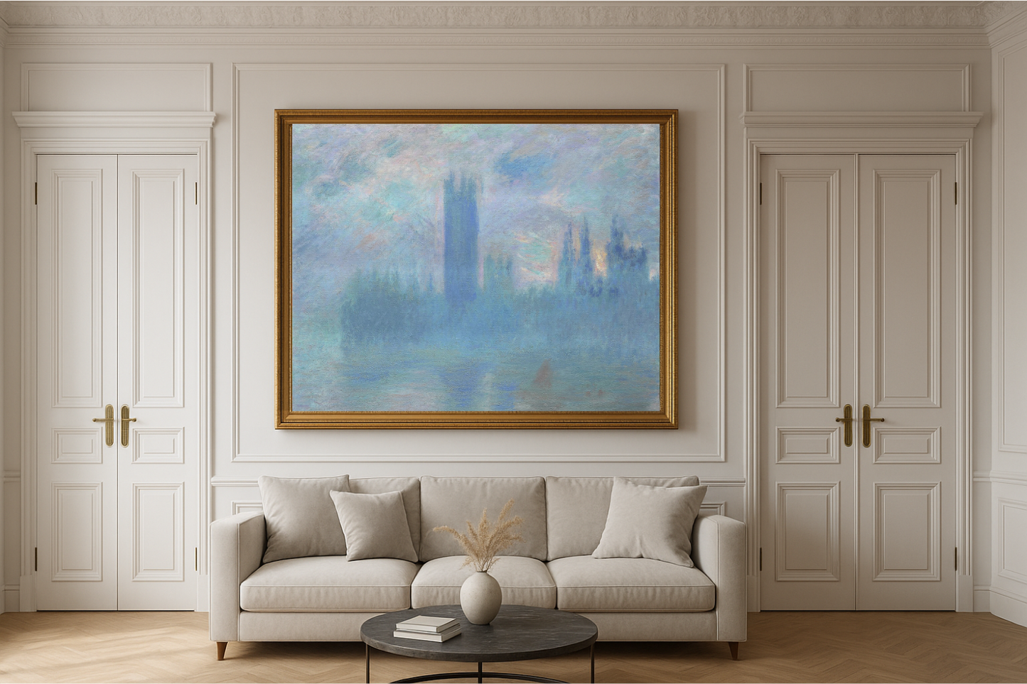 Zonder titel, bijgenaamd Het Parlement van Londen (W 1600) - Claude Monet