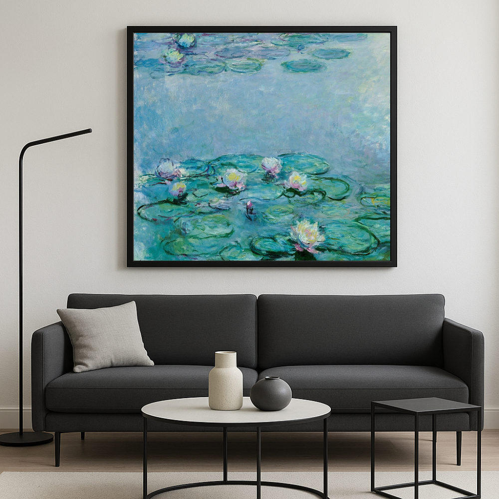 🌸 Waterlelies – Detail van bloemen in close-up, Claude Monet