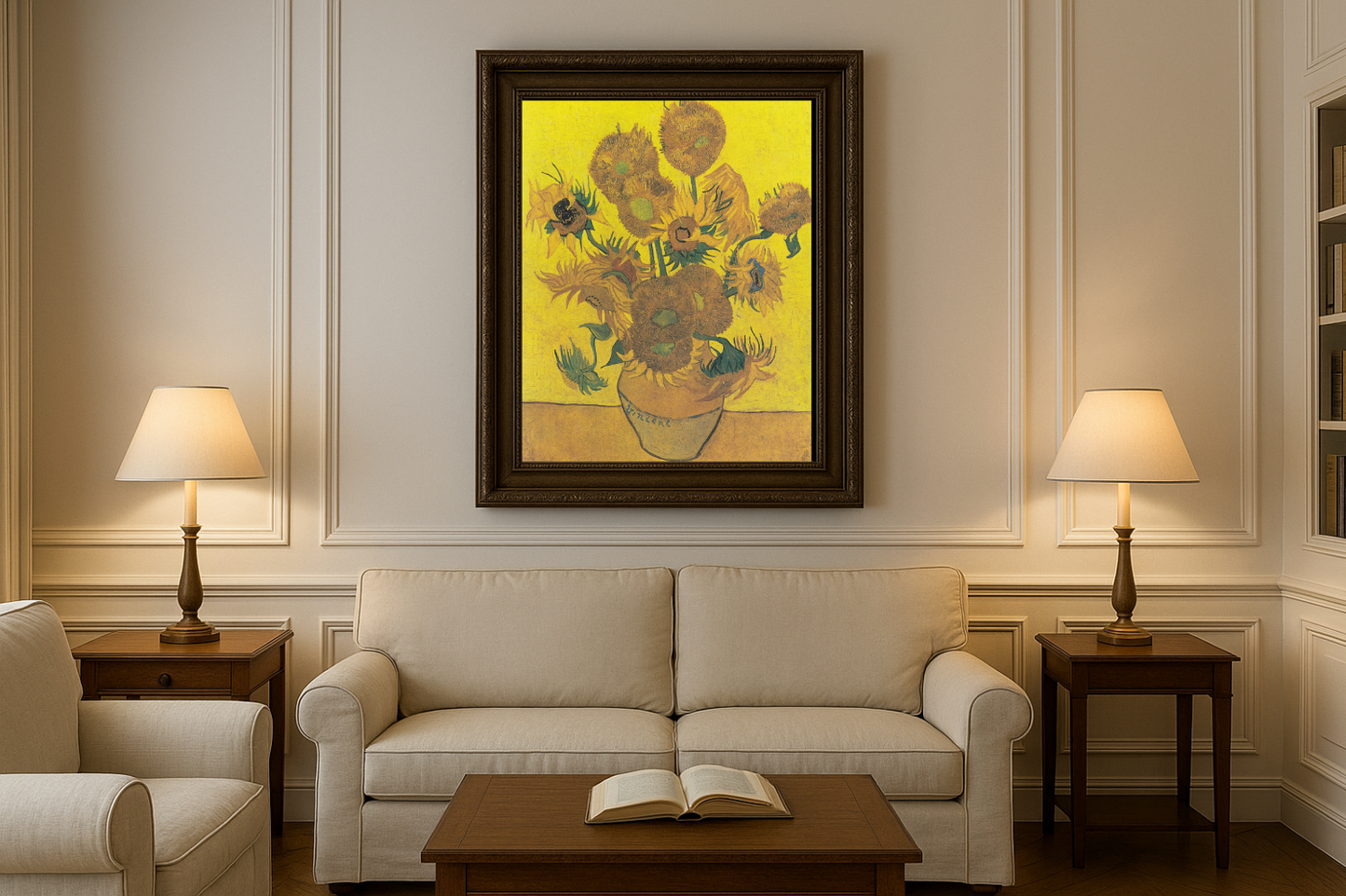🌻 Vaas met Vijftien Zonnebloemen – Vincent van Gogh (1888)