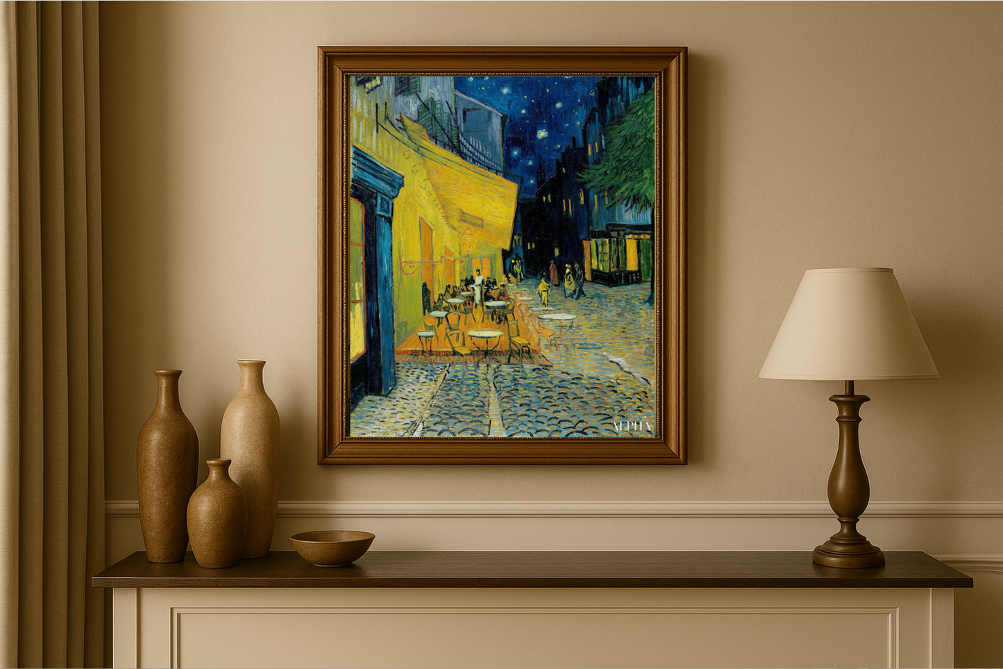 🖼️ Terras van het café 's avonds – Vincent van Gogh (1888)