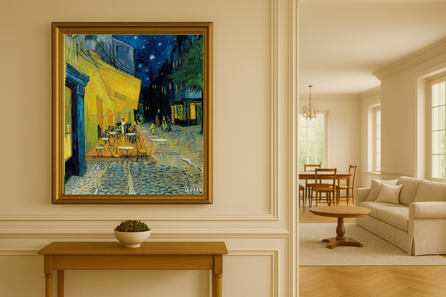 🖼️ Terras van het café 's avonds – Vincent van Gogh (1888)