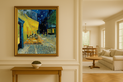 🖼️ Terras van het café 's avonds – Vincent van Gogh (1888)