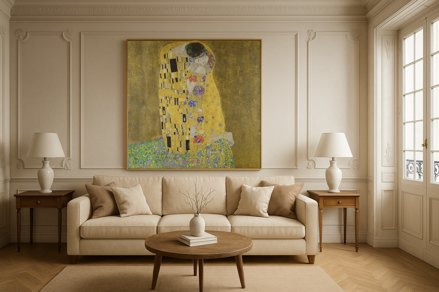 💛 De Kus – Gustav Klimt (1907–1908)