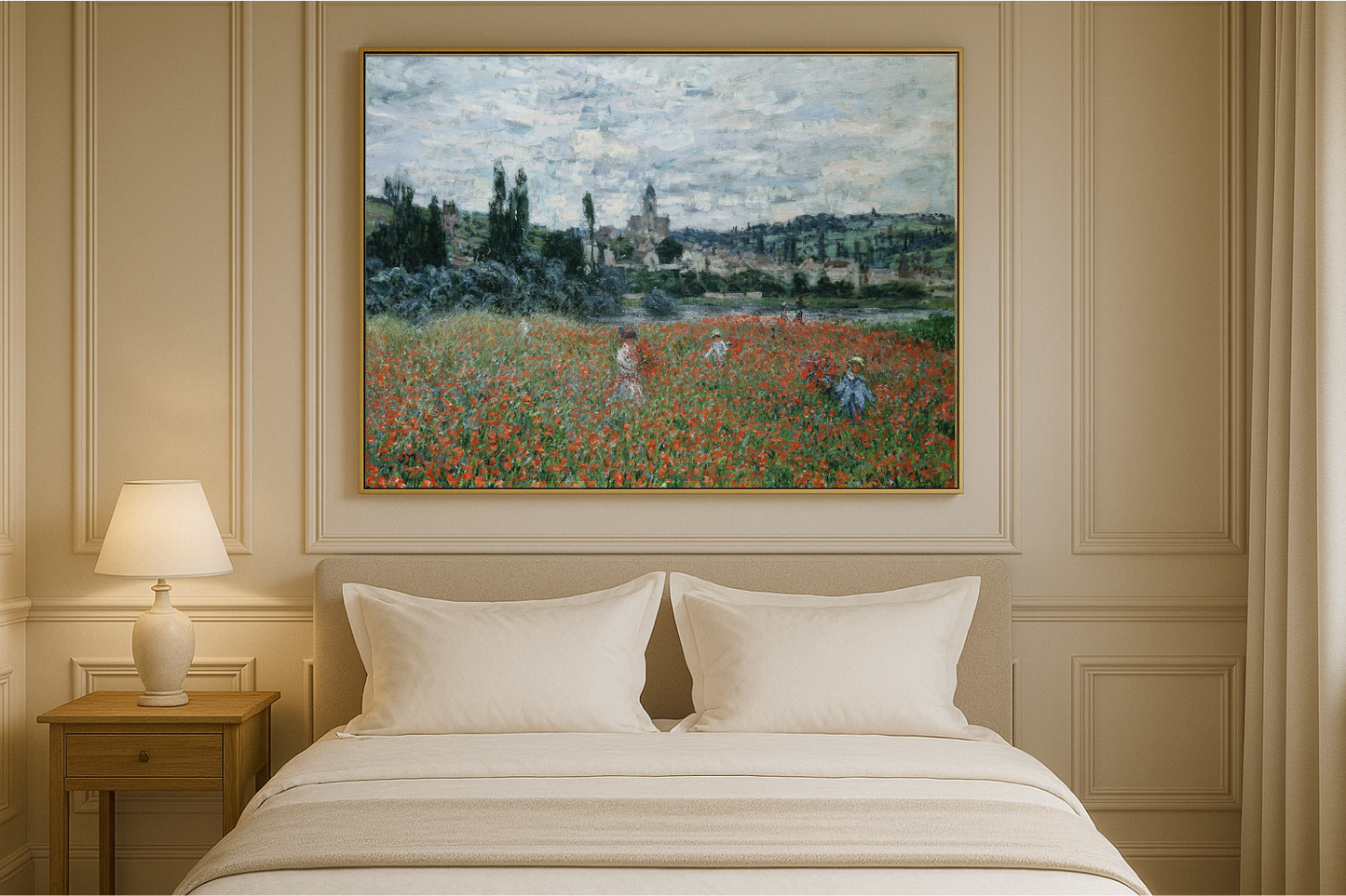 🌺 Klaprozenveld nabij Vétheuil – Claude Monet (rond 1879)