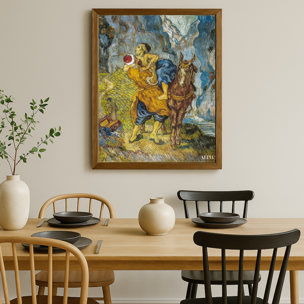 🤝 De Goede Samaritaan (naar Delacroix) – Vincent van Gogh (1890)