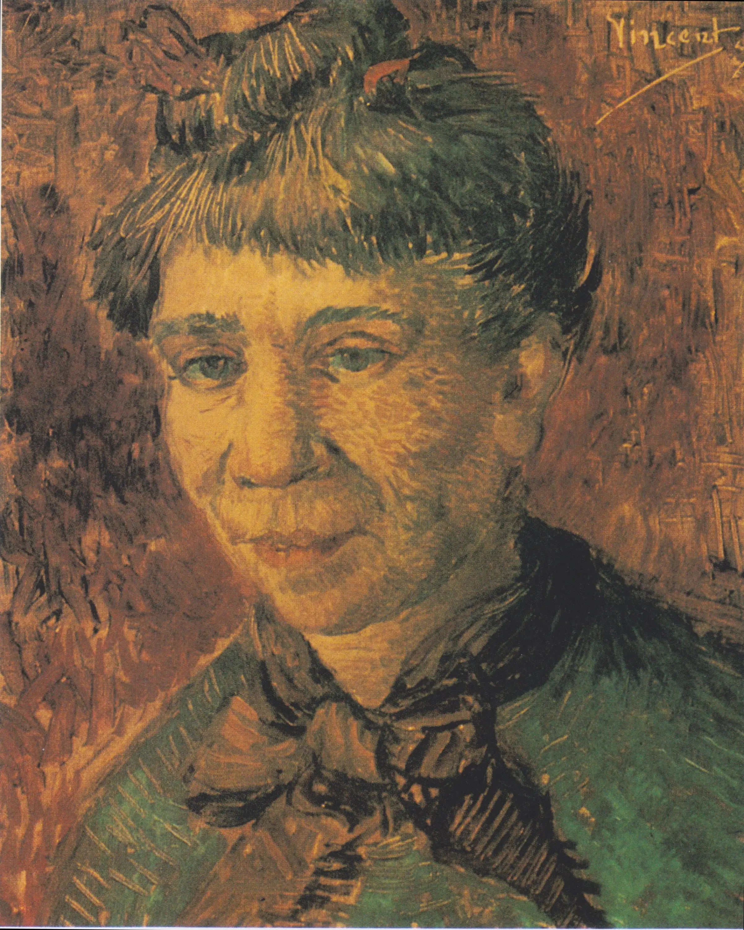 Reproduction du tableau « Portrait d'une femme - Vincent van Gogh » par Alpha Reproduction en peinture à l’huile