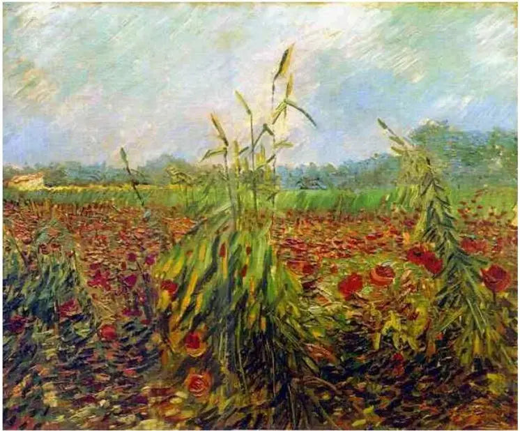 Reproduction du tableau « Épis de blé verts - Vincent van Gogh » par Alpha Reproduction en peinture à l’huile