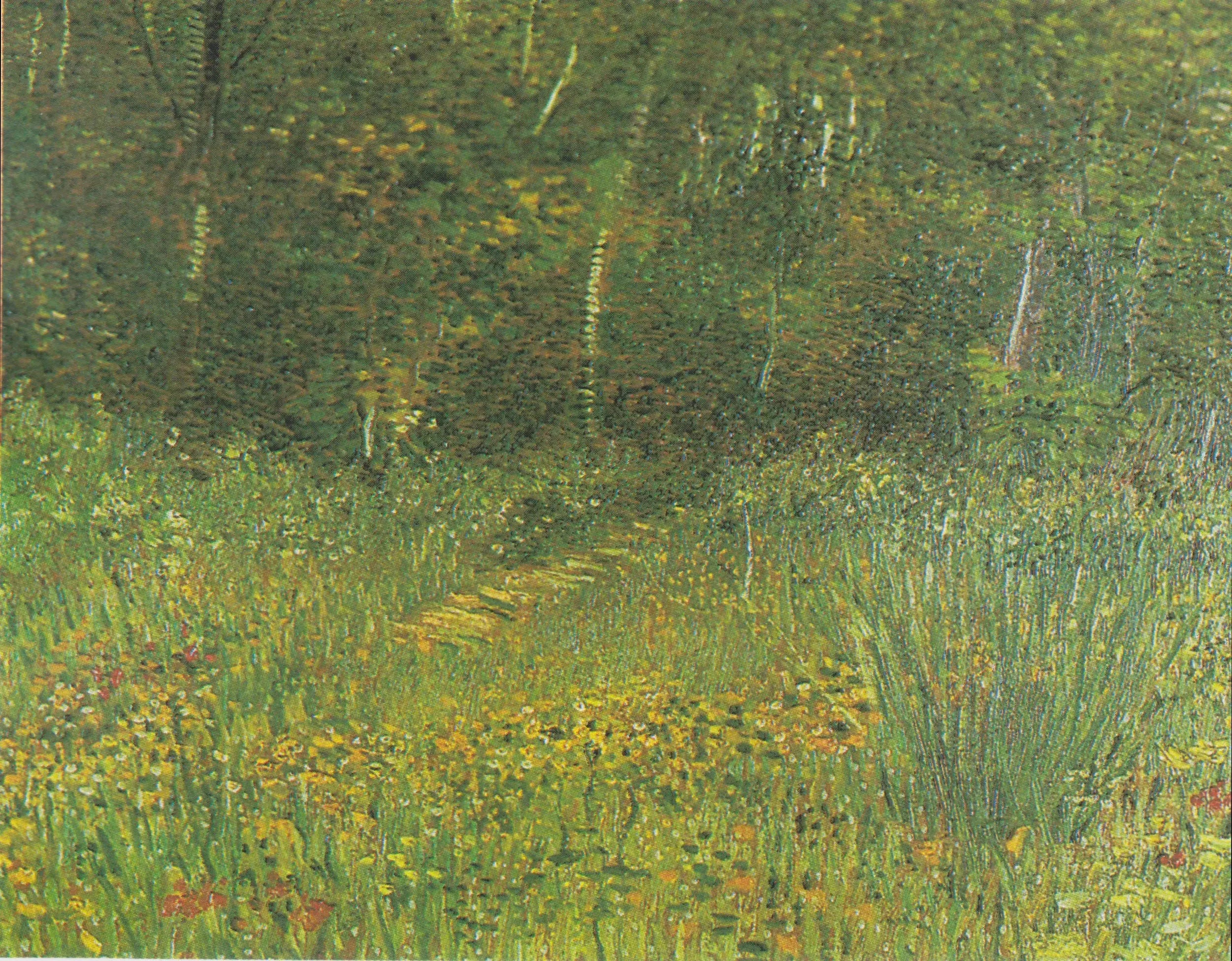 Reproduction du tableau « Parc d'Asnières au printemps - Vincent van Gogh » par Alpha Reproduction en peinture à l’huile