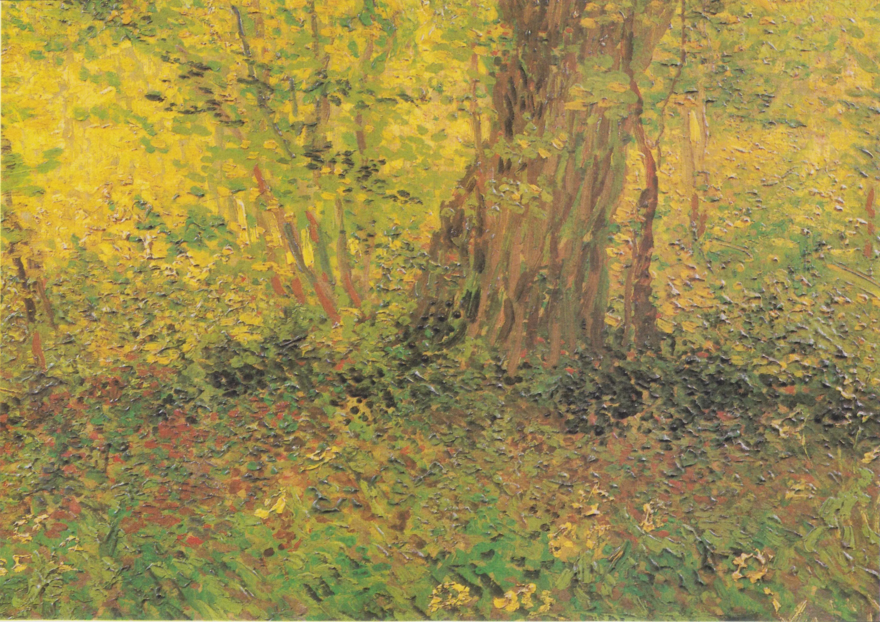 Reproduction du tableau « Sous-bois - Vincent van Gogh » par Alpha Reproduction en peinture à l’huile