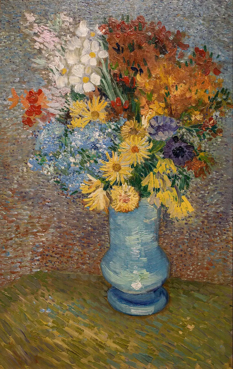 Vaas met madeliefjes en anemonen - Vincent van Gogh