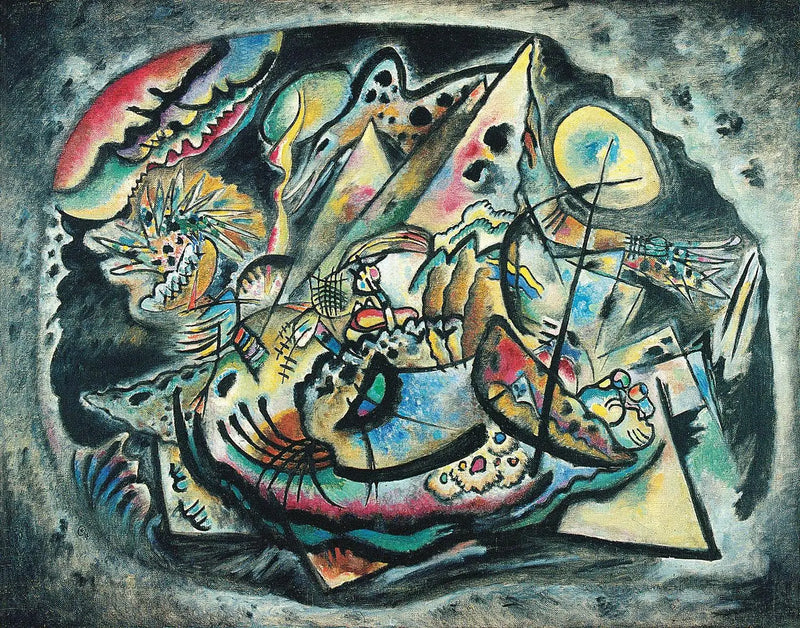 Grijze ovaal - Vassily Kandinsky