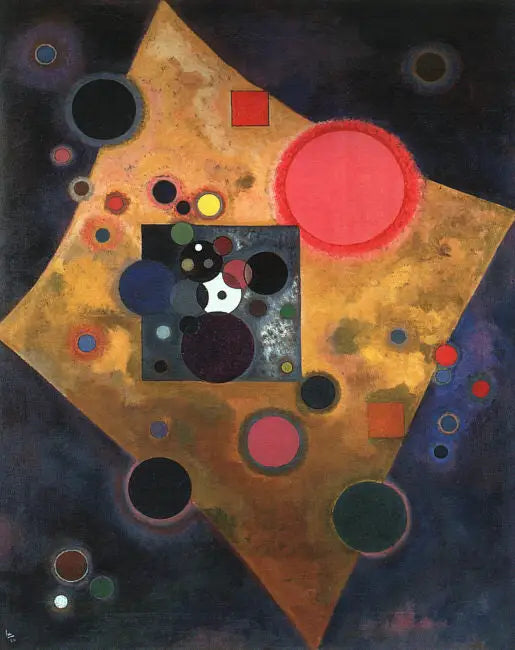 Reproduction du tableau « Accent en rose - Vassily Kandinsky » par Alpha Reproduction en peinture à l’huile