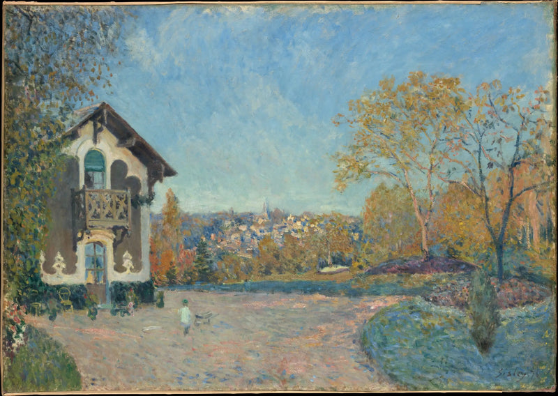Uitzicht op Marly-le-Roi vanaf Cœur-Volant - Alfred Sisley