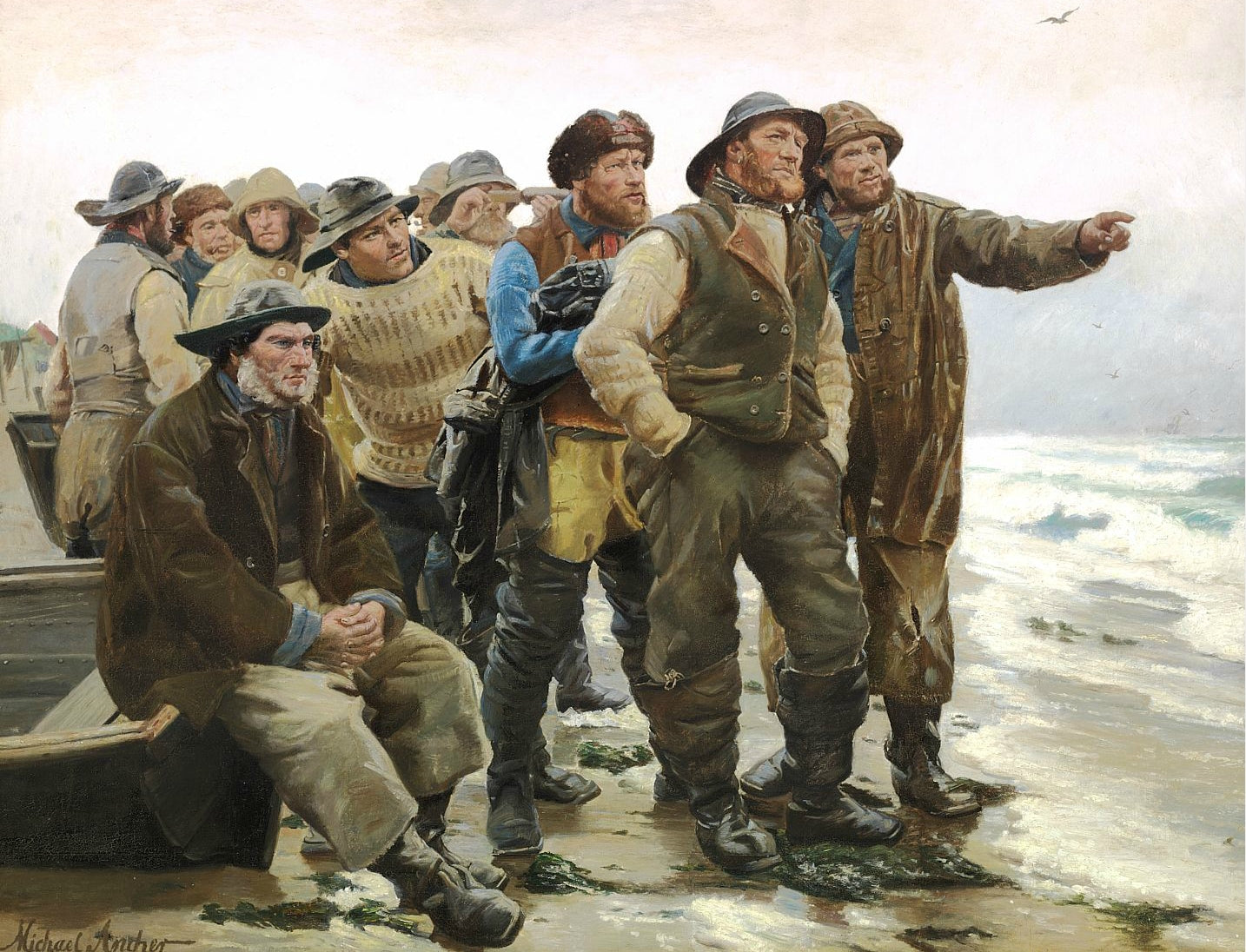 Va-t-il Arrondir le Point ? - Michael Peter Ancher - Alpha Reproduction