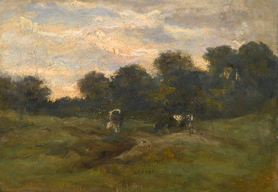 Prerie met koeien - Vincent van Gogh