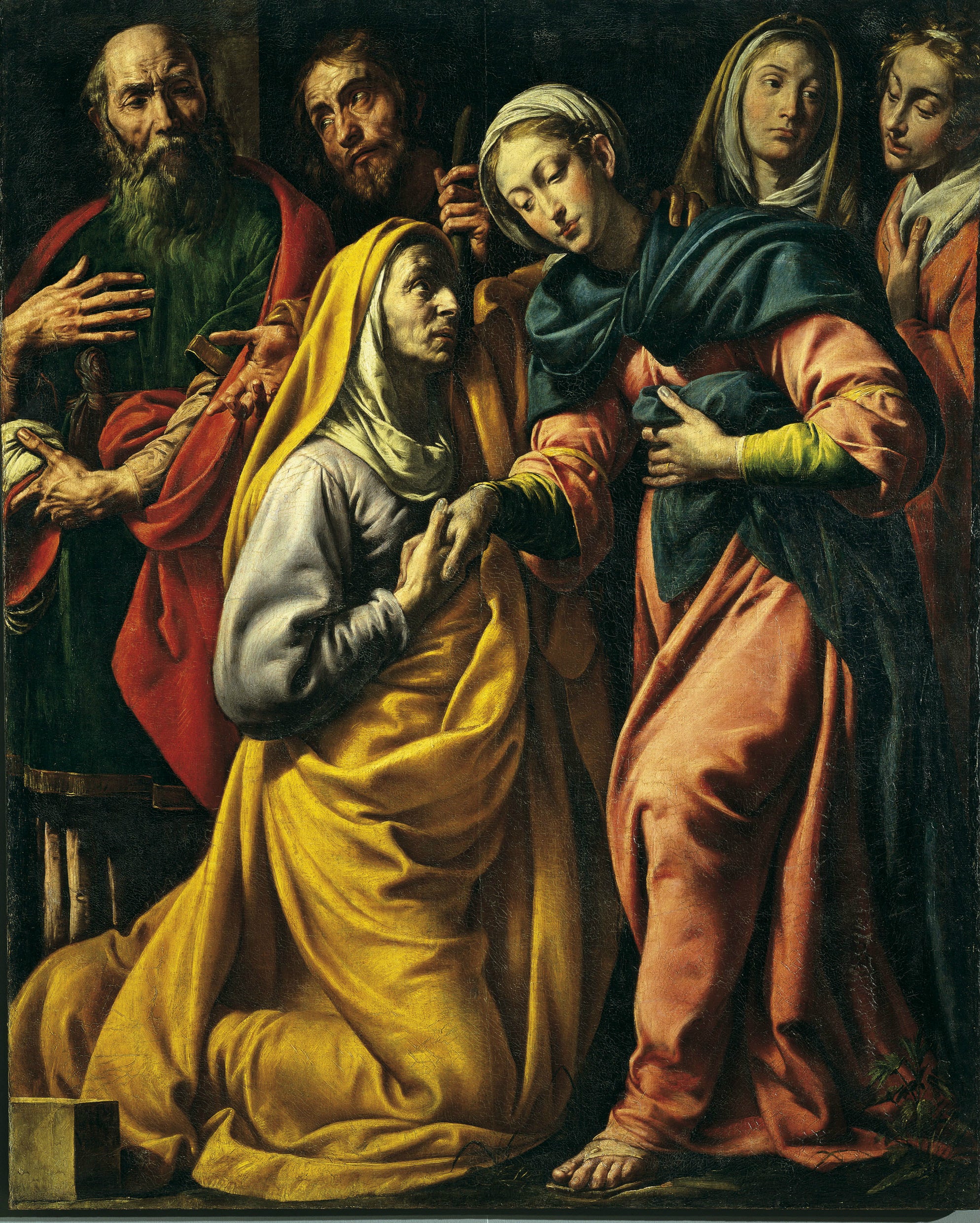 Visite de la Vergine à Santa Elisabetta - Tanzio da Varallo image 1 tableau peint à l’huile sur toile