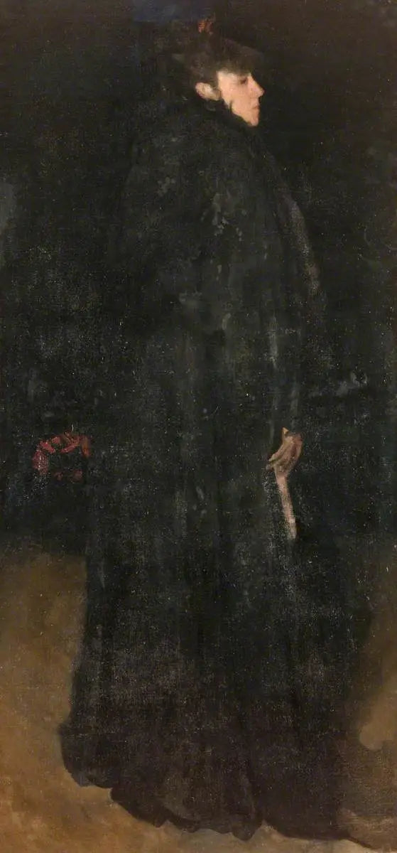 Reproduction du tableau « Harmonie en noir : Miss Ethel Philip - James Abbott McNeill Whistler » par Alpha Reproduction en peinture à l’huile