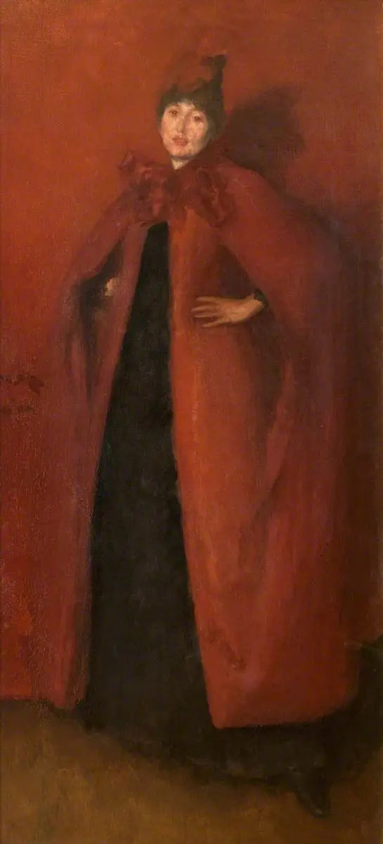 Reproduction du tableau « Harmonie en rouge : Lumière de la lampe - James Abbott McNeill Whistler » par Alpha Reproduction en peinture à l’huile