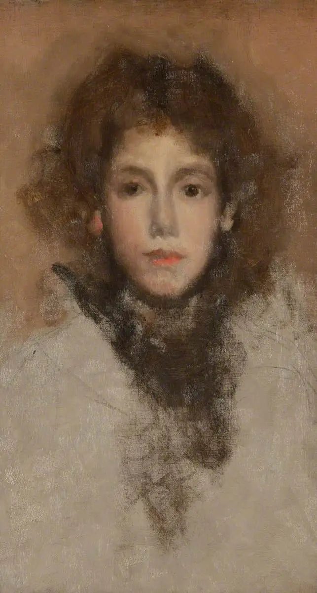 Reproduction du tableau « Petit bourgeon de genévrier (Lizzie Willis) - James Abbott McNeill Whistler » par Alpha Reproduction en peinture à l’huile