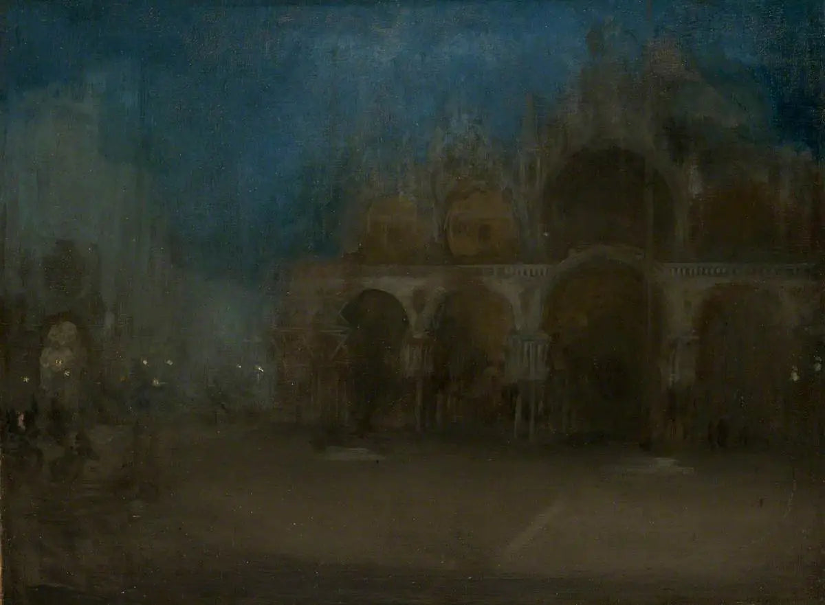 Reproduction du tableau « Nocturne : Bleu et Or, Saint-Marc, Venise - James Abbott McNeill Whistler » par Alpha Reproduction en peinture à l’huile