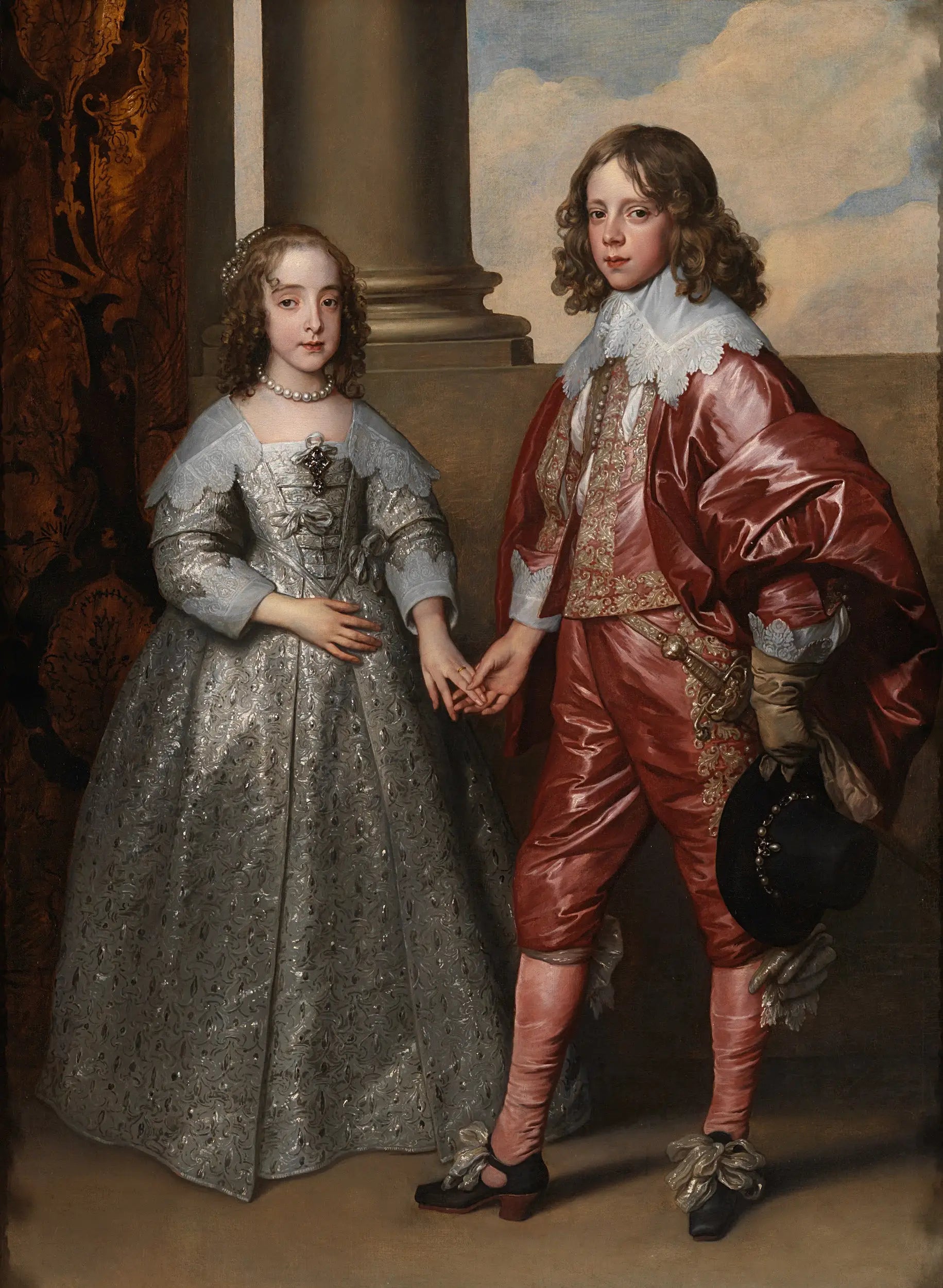 Portrait du prince Guillaume II d’Orange et de son épouse Marie-Henriette Stuart - Antoine van Dyck - Alpha Reproduction