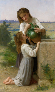 Bij de fontein - Bouguereau