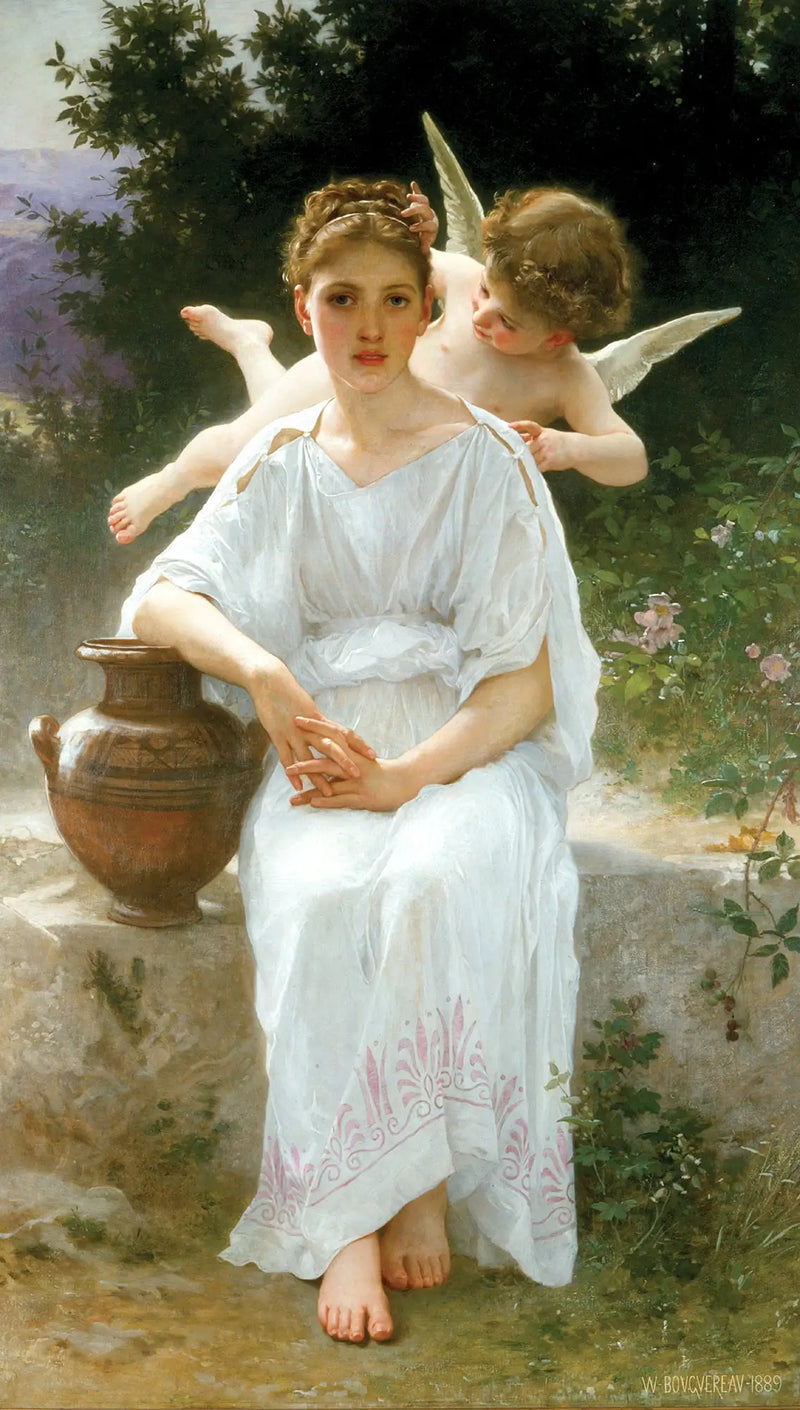 De Fluisteringen van de Liefde - Bouguereau