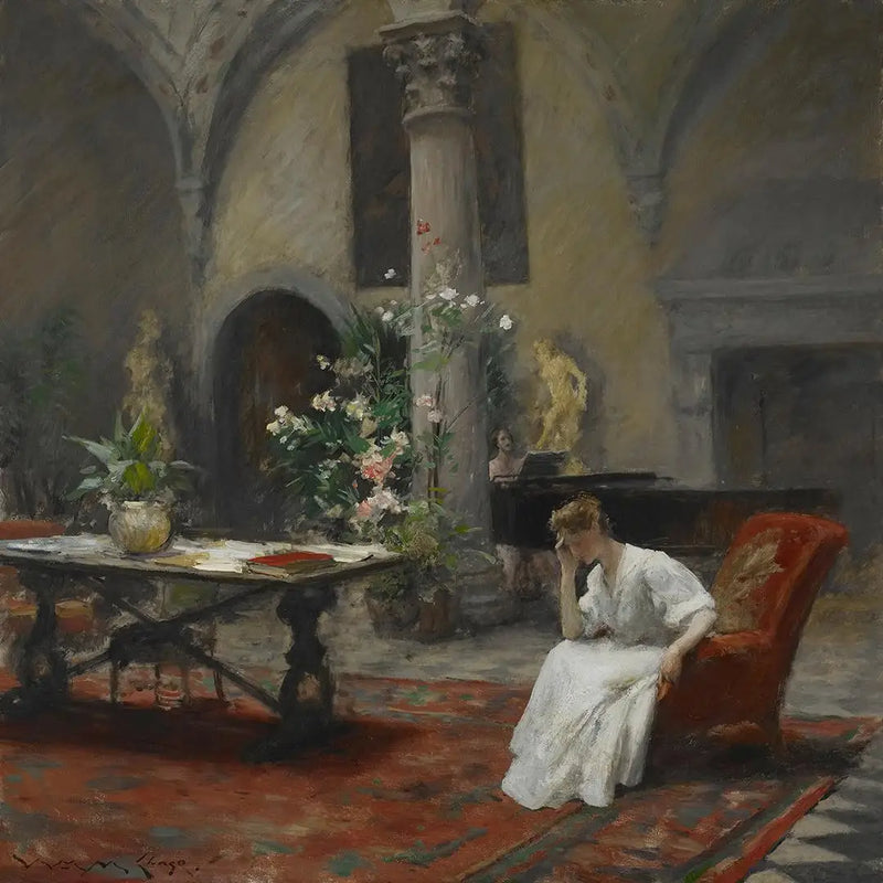 Het liedje - William Merritt Chase

Source:
La chanson - William Merritt Chase